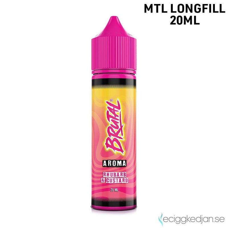 Just Juice Brutal Aroma | Rhubarb Custard | 20ml Longfill