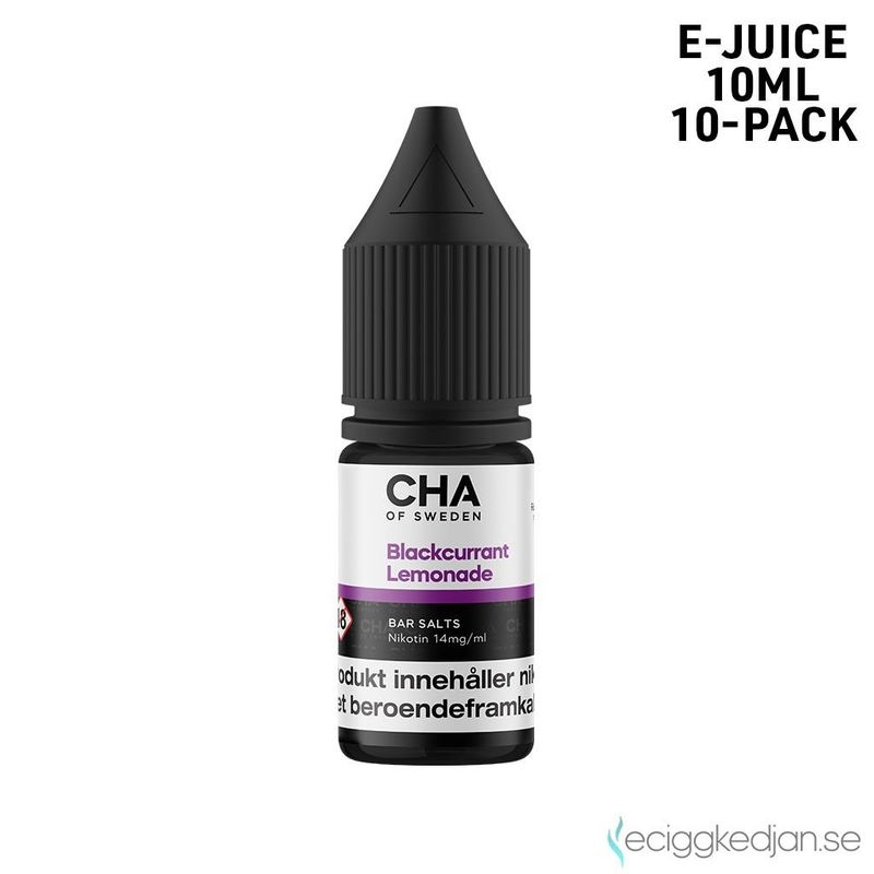 CHA of Sweden Drinks Edition | Blackcurrant Lemonade | 10ml E-Juice | 10pack