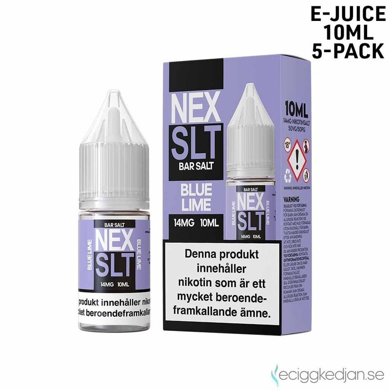 NEX SLT Fruits | Blue Lime | 10ml E-Juice | 5pack