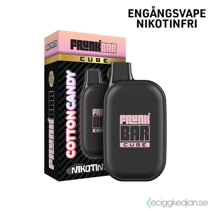 Frunk Bar Cube ZERO | Cotton Candy | Nikotinfri Engångsvape