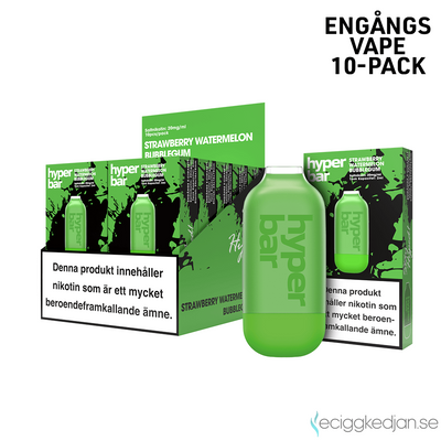 Hyper Bar | Strawberry Watermelon Bubblegum | Engångsvape | 10pack