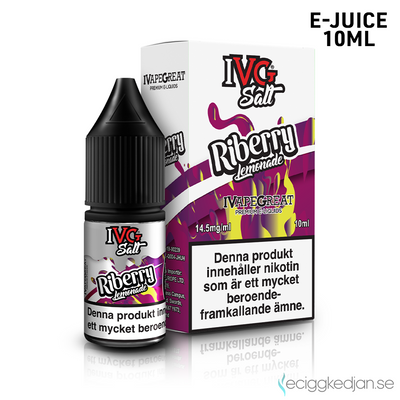 IVG Salts | Riberry Lemonade | 10ml E-Juice | 14,5mg Saltnikotin