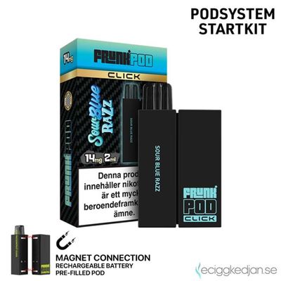Pod Click Kit | Frunk | Sour Blue Razz | Batteri inkl Förfylld Pod