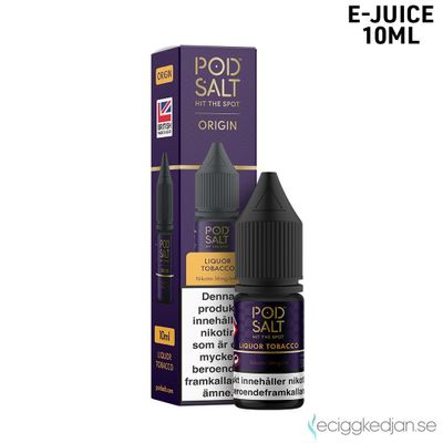 Pod Salt Origin | Liquor Tobacco | 10ml E-Juice