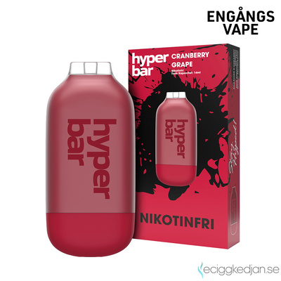 Hyper Bar ZERO | Cranberry Grape | Engångsvape