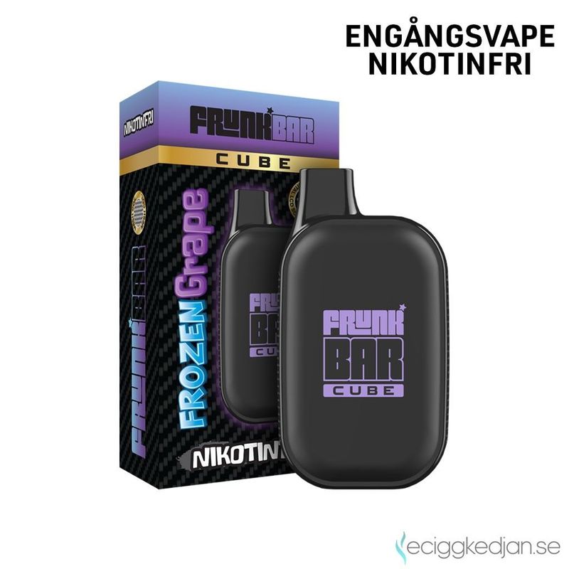 Frunk Bar Cube ZERO | Frozen Grape | Nikotinfri Engångsvape
