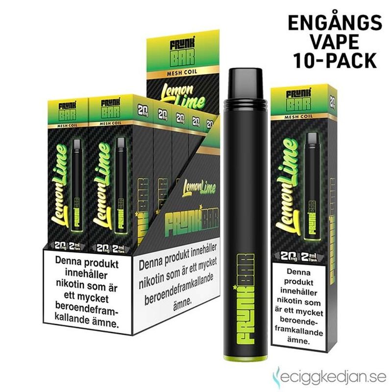 Frunk Bar | Lemon Lime | Engångsvape | 10pack