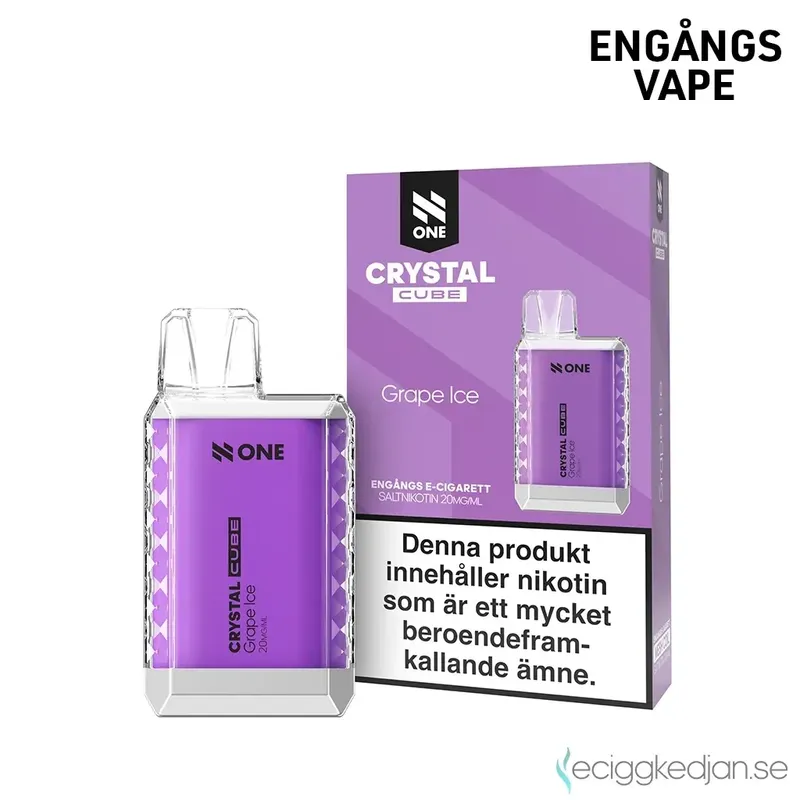 N One Crystal Cube | Grape Ice | Engångsvape