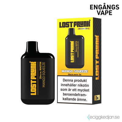 Lost Frunk | Mango Squeeze | Engångsvape | 20mg | OBS!! Kort Datum / Utgånget Datum