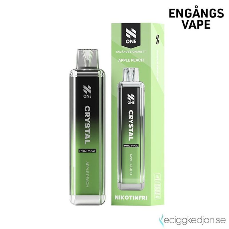N One Crystal ZERO | Apple Peach | Engångsvape