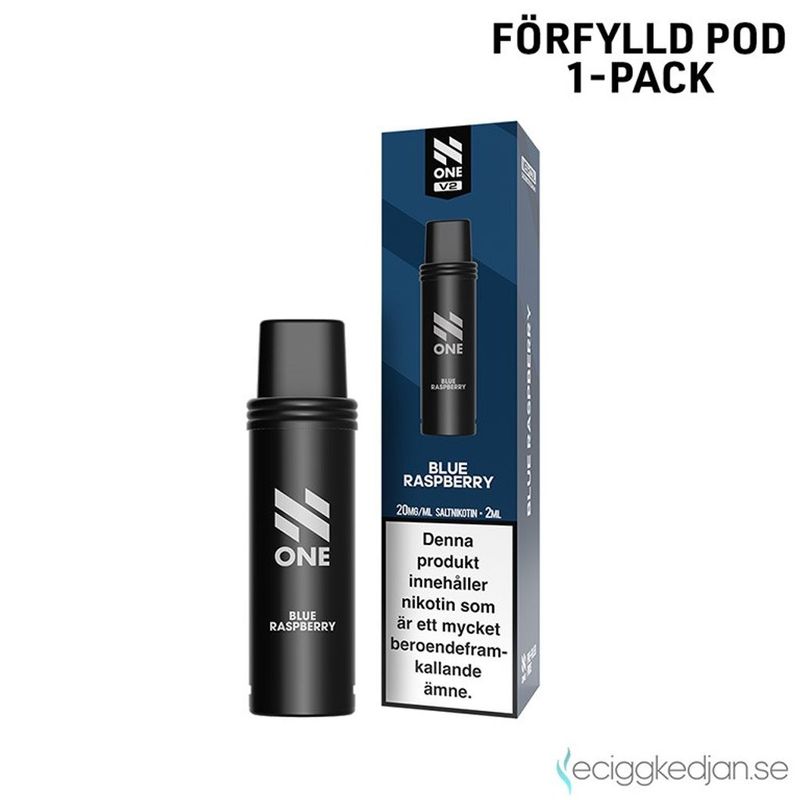 N One Pod V2 | Blue Raspberry | Förfylld Pod