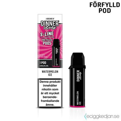Dinner Lady S-Line Pod | Watermelon Ice | Förfylld Pod