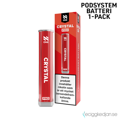 N One Crystal PRO | Red | Batteri