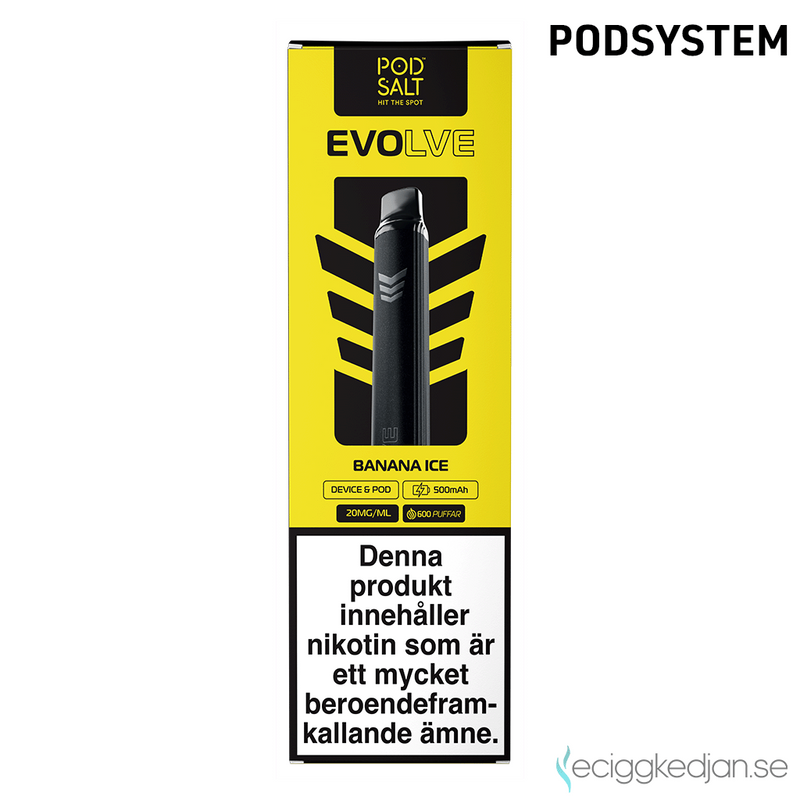 Pod Salt Evolve Pod Kit | Banana Ice | OBS! Utgånget Datum