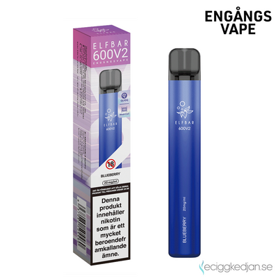 Elfbar V2 | Blueberry | Engångsvape | OBS!! Kort Datum / Utgånget Datum