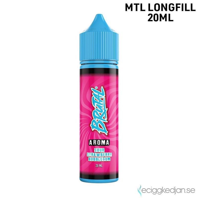 Just Juice Brutal Aroma | Sour Strawberry Bubblegum | 20ml Longfill