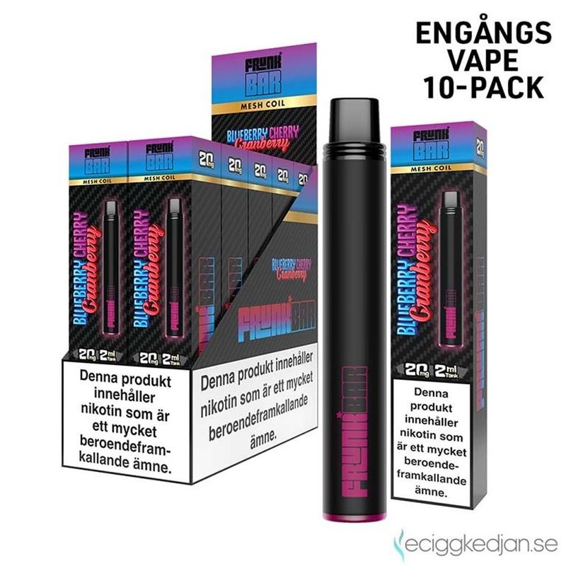Frunk Bar | Blueberry Cherry Cranberry | Engångsvape | 10pack
