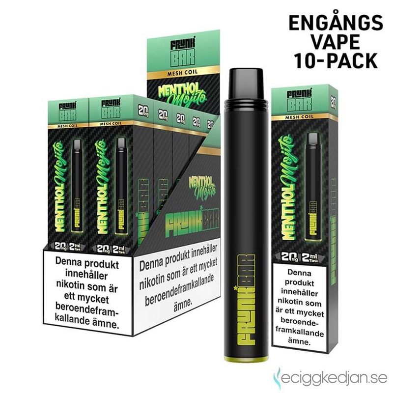 Frunk Bar | Menthol Mojito | Engångsvape | 10pack