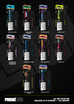 Frunk Pod Click Mesh| Lemon Lime | Förfylld Pod | 10pack