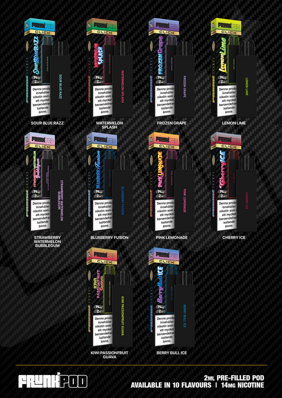 Frunk Pod Click Mesh| Lemon Lime | Förfylld Pod | 10pack