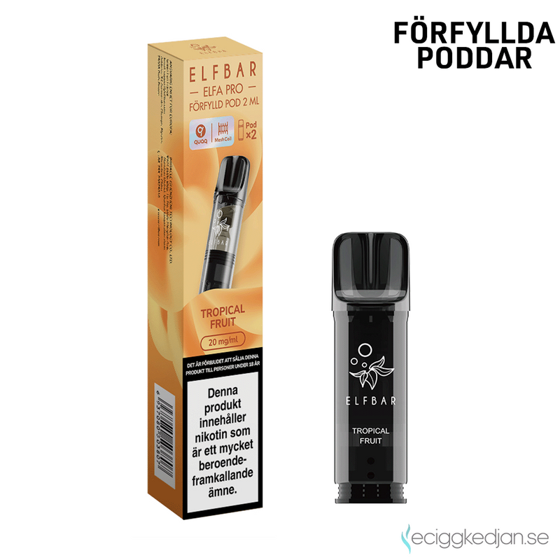 Elfa Mesh Pod | Tropical Fruit | Förfylld Pod | 2pack | OBS!! Utgånget Datum