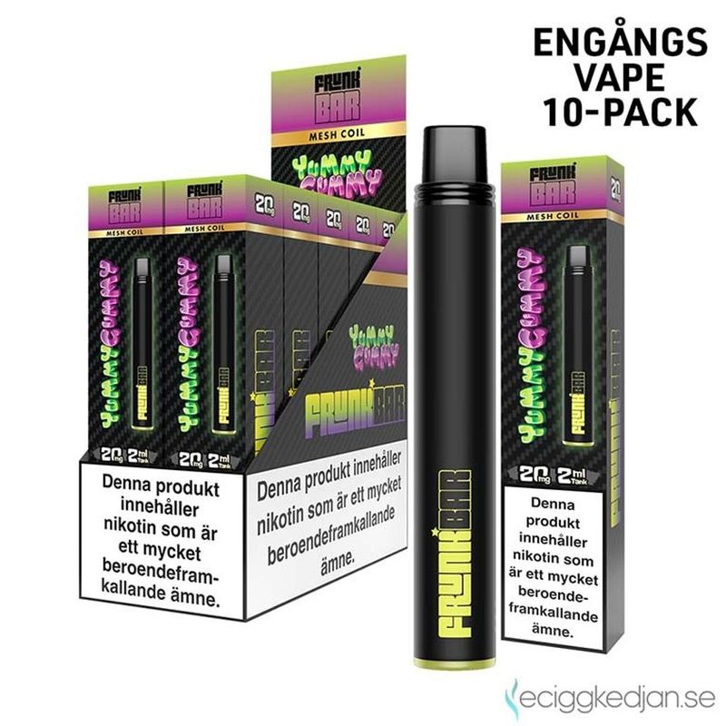 Frunk Bar | Yummy Gummy | Engångsvape | 10pack