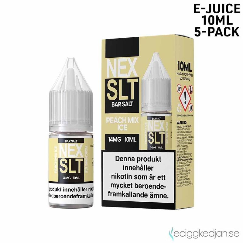 NEX SLT ICE | Peach Mix Ice | 10ml E-Juice | 5pack