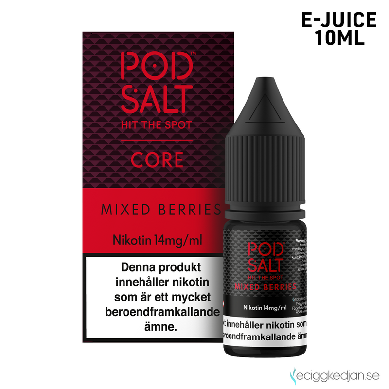 Pod Salt Core | Mixed Berries | 10ml E-Juice  | OBS!! Kort/Utgånget Datum