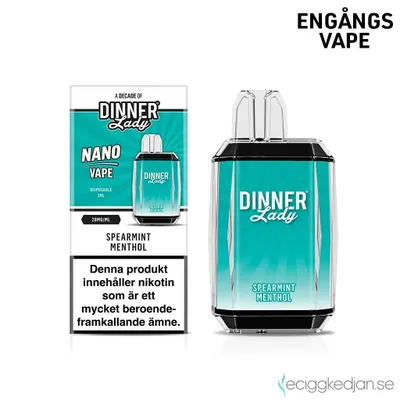 Dinner Lady Nano Cube | Spearmint Menthol | Engångsvape