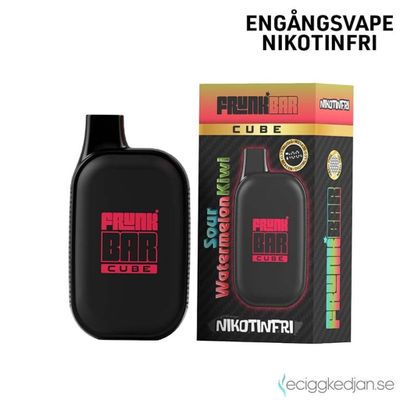 Frunk Bar Cube ZERO | Sour Watermelon Kiwi | Nikotinfri Engångsvape