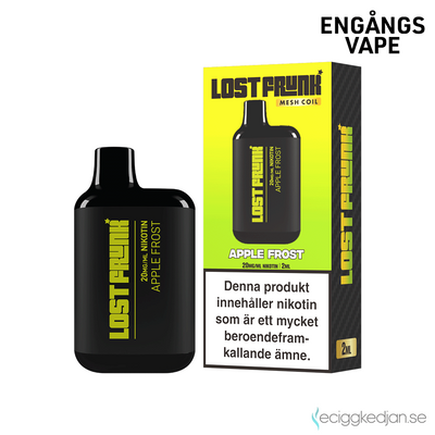 Lost Frunk | Apple Frost | Engångsvape | 20mg | OBS!! Kort Datum / Utgånget Datum