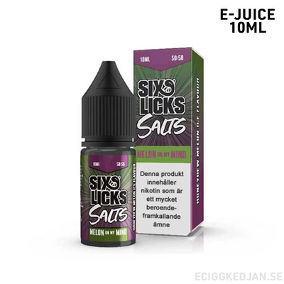 Six Licks | Melon on my Mind | 10ml E-Juice | OBS!! Utgånget Datum