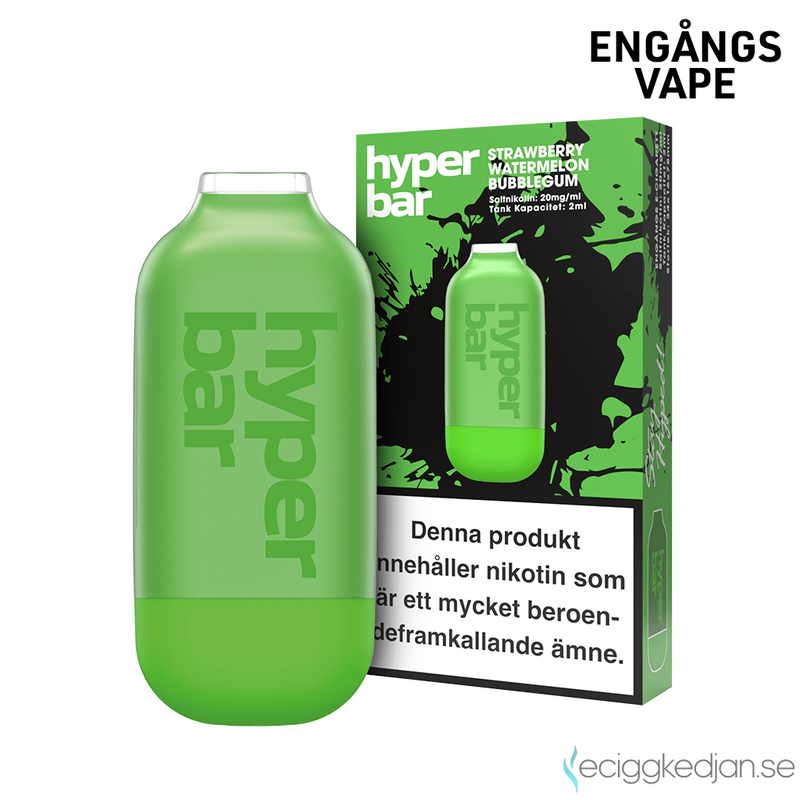Hyper Bar | Strawberry Watermelon Bubblegum | Engångsvape