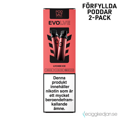 Pod Salt Evolve Pod | Lychee Ice | Förfylld Pod | OBS! Utgånget Datum