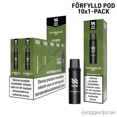 N One Pod V2 | Watermelon ICE | Förfylld Pod | 10pack