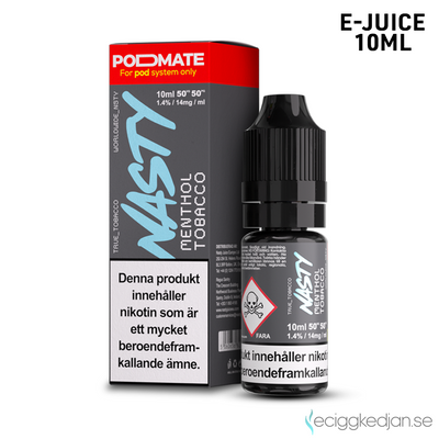 Nasty Podmate Salts | Menthol Tobacco | 10ml E-Juice | OBS!! Kort/Utgånget Datum