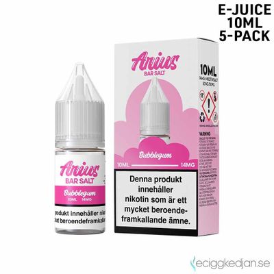 Arius Bar Salt Candy | Bubblegum | 10ml E-Juice | 5pack