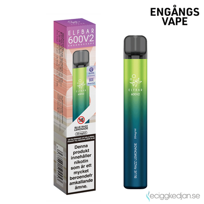 Elfbar V2 | Blue Razz Lemonade | Engångsvape | OBS!! Kort Datum / Utgånget Datum