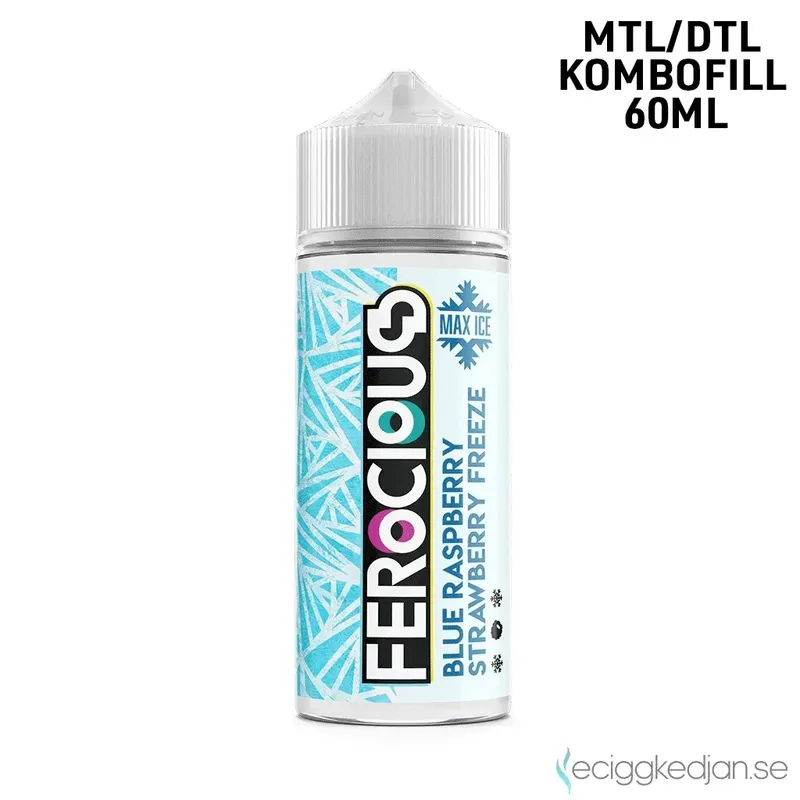 Ferocious | Blue Raspberry Strawberry Freeze | 60ml Kombofill