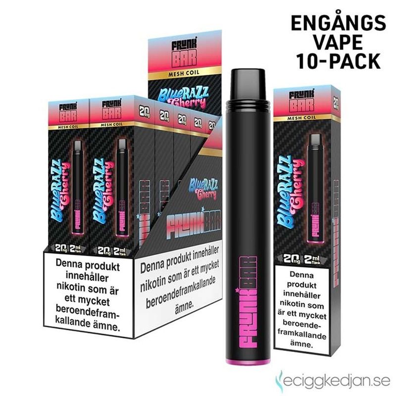 Frunk Bar | Blue Razz Cherry | Engångsvape | 10pack