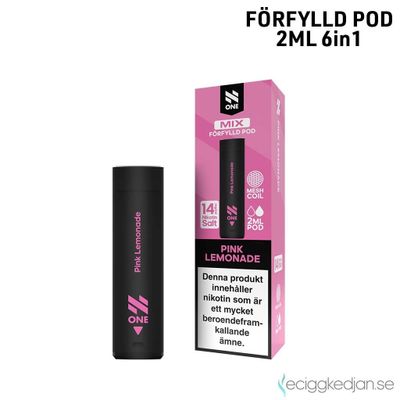 N One 6in1 Pod | Pink Lemonade | Förfylld Pod | 1pack