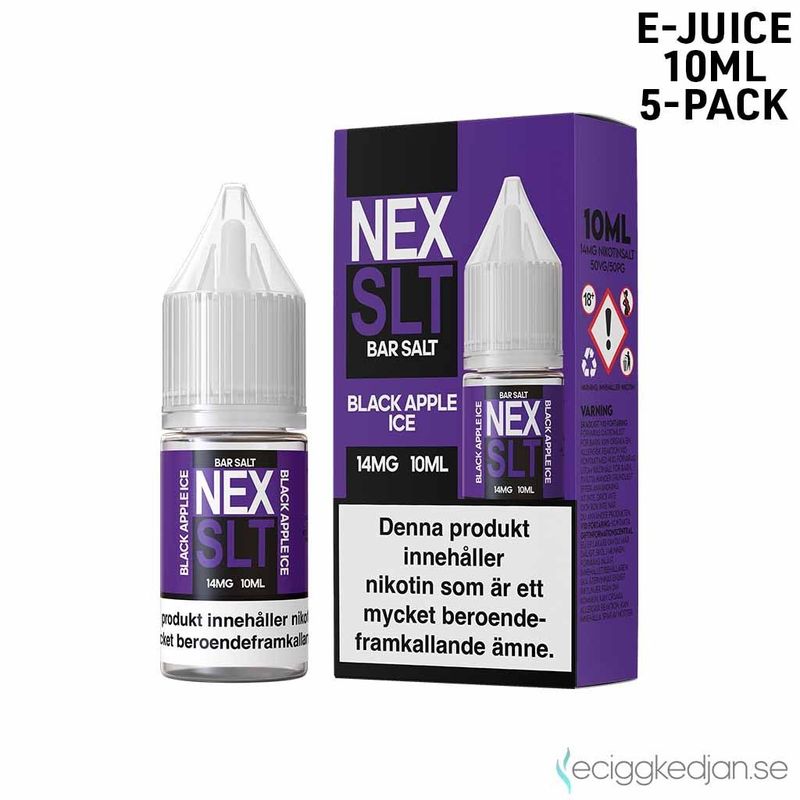 NEX SLT ICE | Black Apple Ice | 10ml E-Juice | 5pack