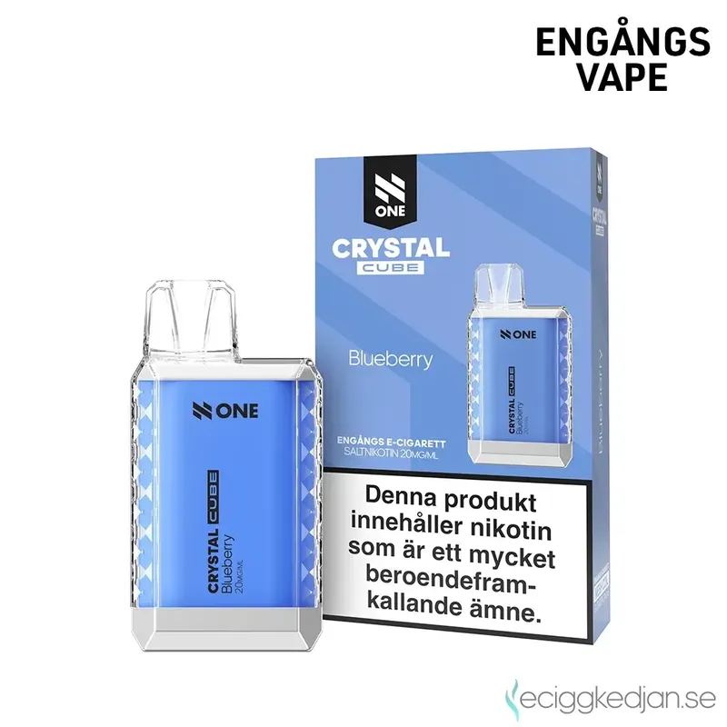 N One Crystal Cube | Blueberry | Engångsvape