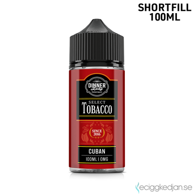 Dinner Lady | Cuban Tobacco | 100ml Shortfill