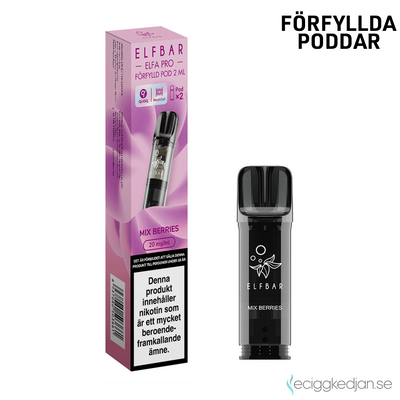 Elfa Mesh Pod | Mix Berries | Förfylld Pod | 2pack | OBS!! Utgånget Datum