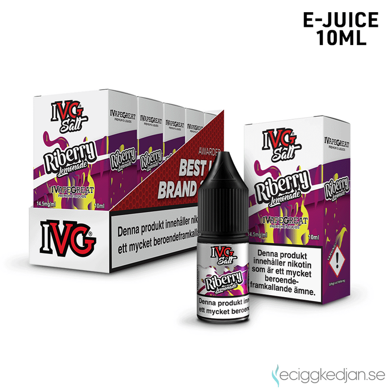 IVG Salts | Riberry Lemonade | 10ml E-Juice | 14,5mg Saltnikotin | 5pack