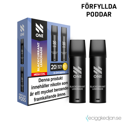 N One Pod V1 | Blackcurrant Lemonade | Inkl 1st Batteri | OBS! Utgånget datum
