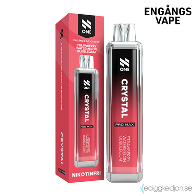 N One Crystal ZERO | Strawberry Watermelon Bubblegum | Engångsvape