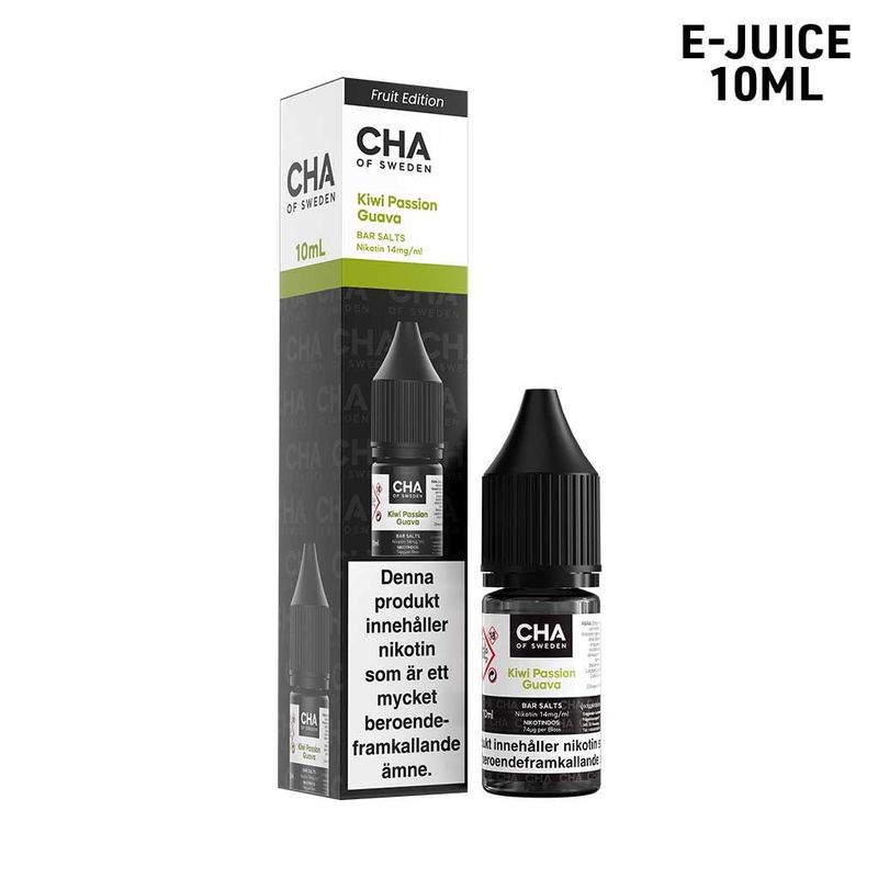 CHA of Sweden | Kiwi Passion Guava | 10ml E-Juice