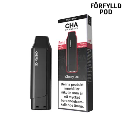CHA of Sweden | Cherry Ice | Förfylld Pod